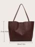 Minimalist Tote Bag With Inner Pouch