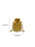 Mini Crocodile Embossed Faux Pearl Decor Bucket Bag