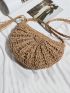 Tassel Decor Straw Bag