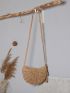 Tassel Decor Straw Bag