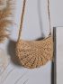 Tassel Decor Straw Bag