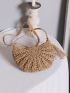 Tassel Decor Straw Bag