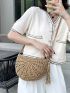 Tassel Decor Straw Bag