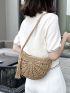 Tassel Decor Straw Bag