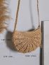 Tassel Decor Straw Bag