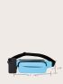 Minimalist Contrast Binding Waist Bag