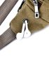 Multi-Compartment Letter Patched Detail Waist Pack