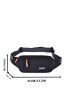 Letter Embroidery Waterproof Fanny Pack