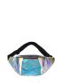 Holographic Zipper Front Fanny Pack