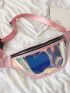 Holographic Zipper Waist Bag