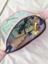 Holographic Zipper Waist Bag