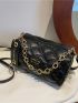 Mini Quilted Chain Decor Crossbody Bag