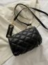 Mini Quilted Chain Decor Crossbody Bag