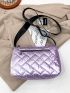 Metallic Quilted Crossbody Bag