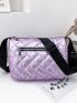 Metallic Quilted Crossbody Bag