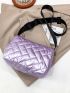 Metallic Quilted Crossbody Bag