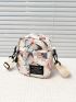 Mini Allover Butterfly Graphic Crossbody Bag