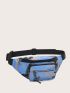 Camo Graphic Knot Decor Waist Bag