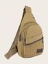 Letter Patch Large Capacity Sling Bag