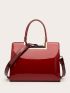 Artificial Patent Leather Tote Bag