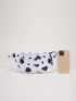 Cow Print Fanny Pack With Bag Charm