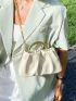 Minimalist Chain Ruched Bag