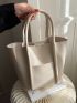 Minimalist Top Handle Tote Bag