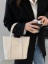 Minimalist Top Handle Tote Bag