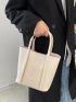 Minimalist Top Handle Tote Bag