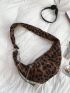 Leopard Print Chain Fanny Pack