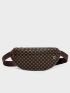 Geo Graphic Zipper Waist Bag