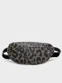 Leopard Zipper Waist Bag