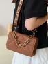 Mini Quilted Chain Flap Square Bag