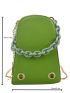 Mini Zipper Around Chain Novelty Bag