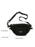 Multi-Compartment Letter Graphic Fanny Pack