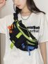 Colorblock Release Buckle Detail Waist Bag