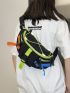 Colorblock Release Buckle Detail Waist Bag