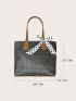 Bow Decor Large Capacity Tote Bag