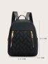 Zip Front Textured Backpack