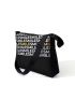 Letter Graphic Crossbody Bag