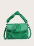 Ruched Design Knot Detail Square Bag