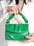 Ruched Design Knot Detail Square Bag