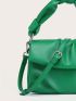 Ruched Design Knot Detail Square Bag