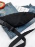 Colorblock Zip Front Waist Bag