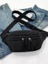 Minimalist Double Pocket Front Waist Bag