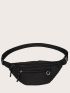 Minimalist Double Zipper Waist Bag