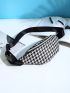 Houndstooth Pattern Fanny Pack