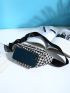 Houndstooth Graphic Waist Bag