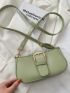 Buckle Decor Crossbody Bag