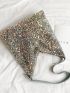 Sequin Decor Bucket Bag